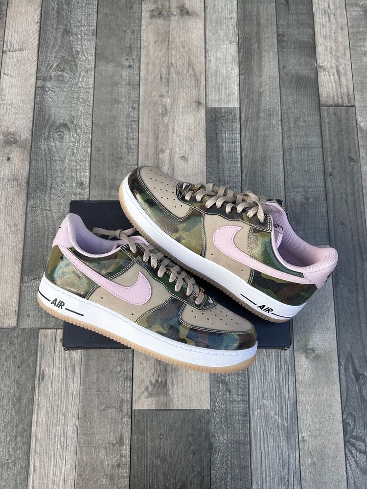 Nike Air Force 1 ‘07 Trainers - ‘Patent Camo Pink’ - Size UK 11  7