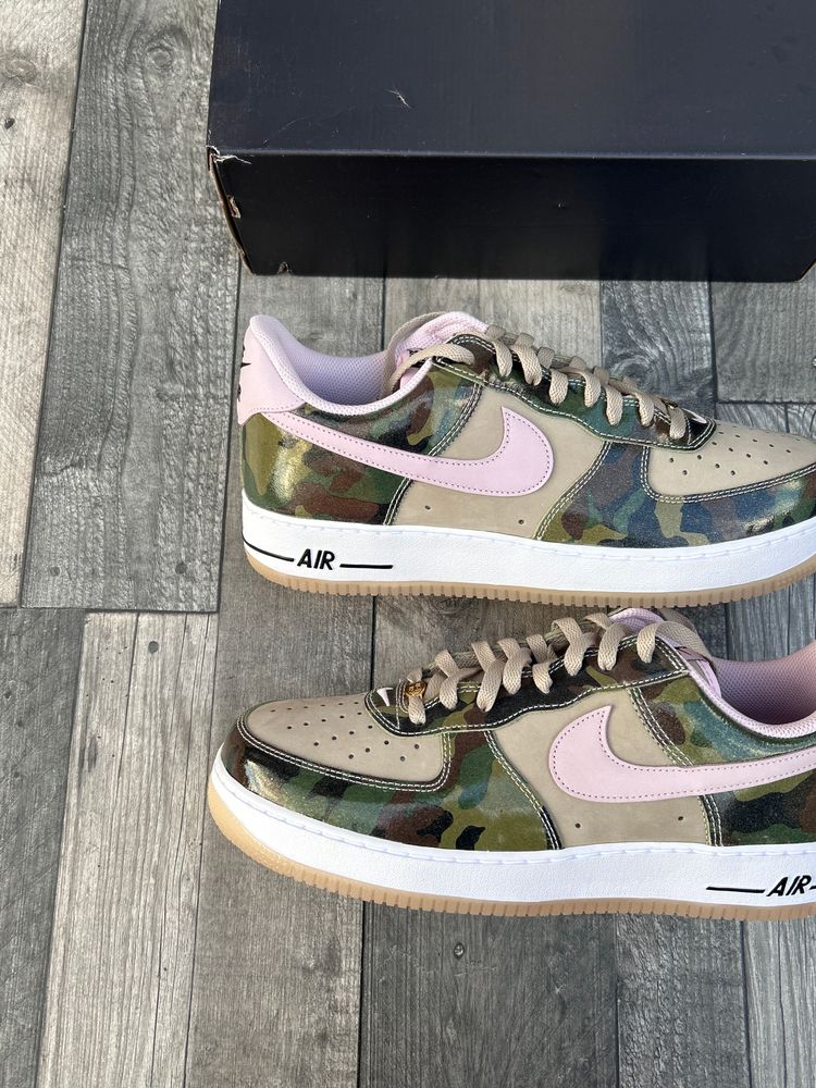 Nike Air Force 1 ‘07 Trainers - ‘Patent Camo Pink’ - Size UK 11  9