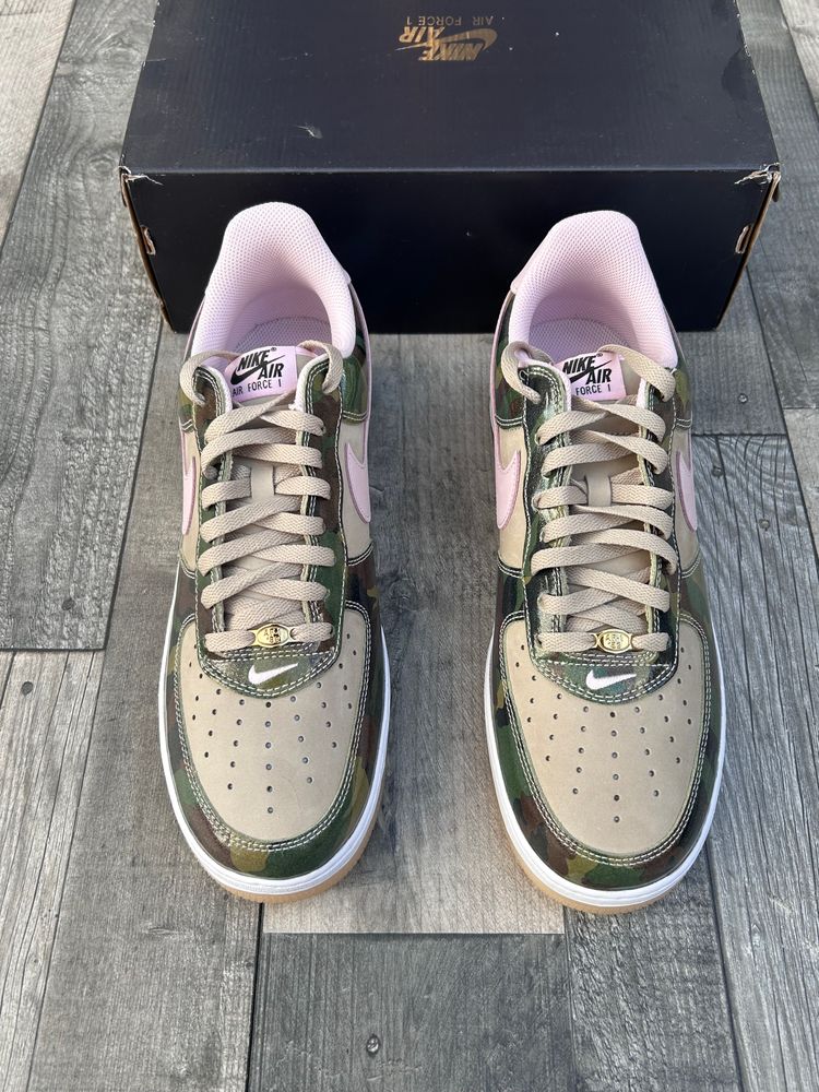 Nike Air Force 1 ‘07 Trainers - ‘Patent Camo Pink’ - Size UK 11  4