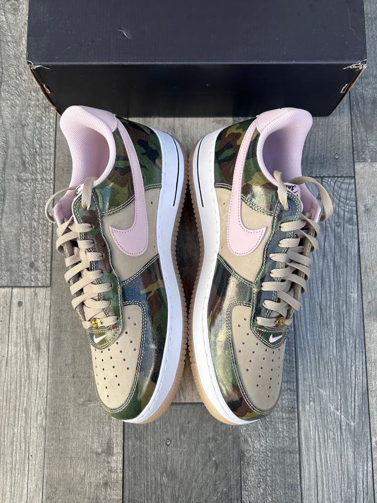 Nike Air Force 1 ‘07 Trainers - ‘Patent Camo Pink’ - Size UK 11  5