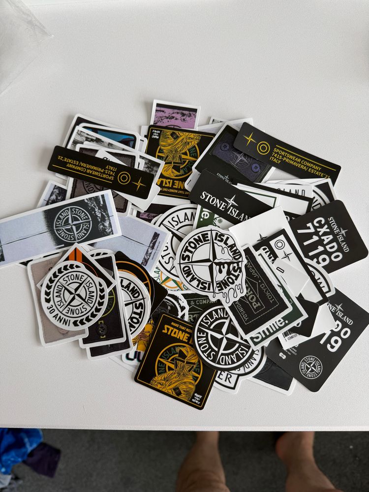 Stone Island Stickers x10 per pack