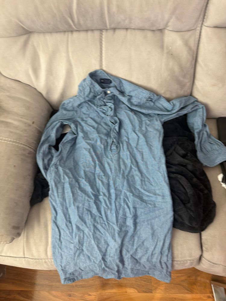 Ralph Lauren Blue Long-Sleeve Dress product image