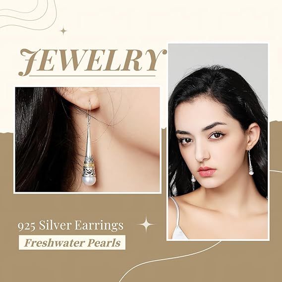 925 Silver Earrings With Freshwater Pearls 4