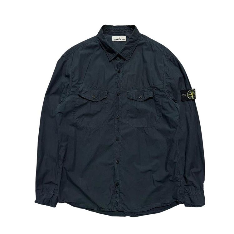 Stone Island Navy Overshirt image 1