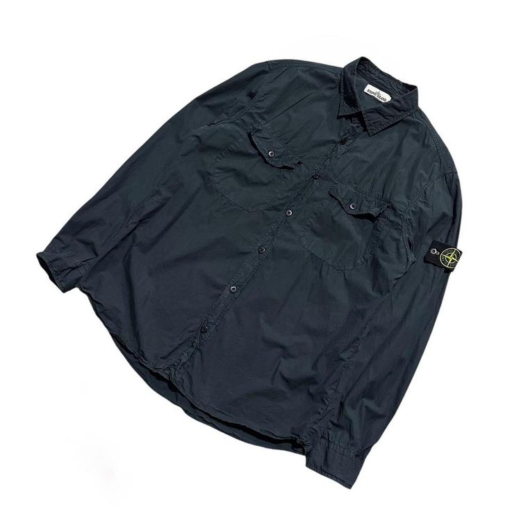 Stone Island Navy Overshirt image 3