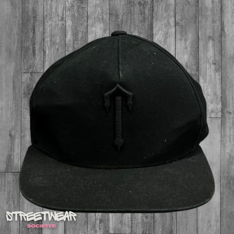 DesignB black cap with embossed cross design product image