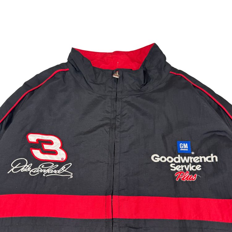 Vintage Nascar Chase Authentics Dale Earnhardt Racing Jacket Black image 7
