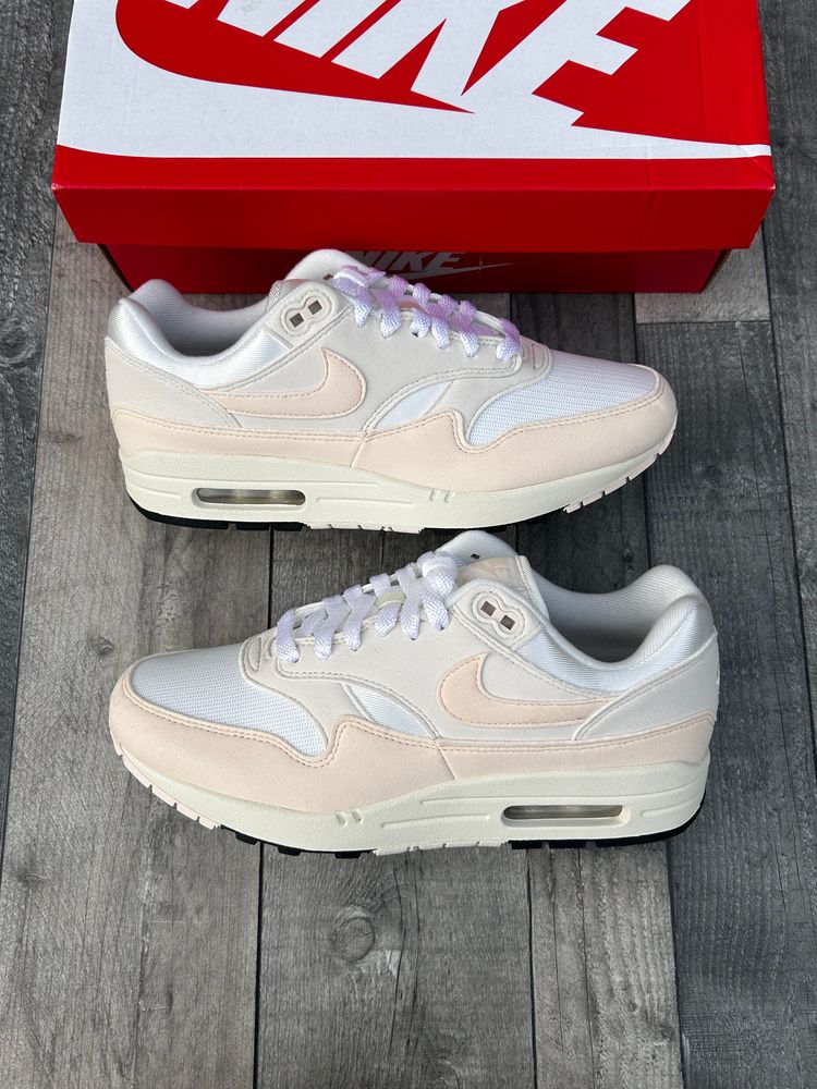 Nike Air Max 1 Trainers ‘Sail Guava’ - Size UK 7  image 1