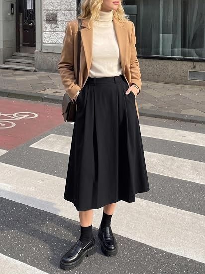 Black Midi Skirt image 3