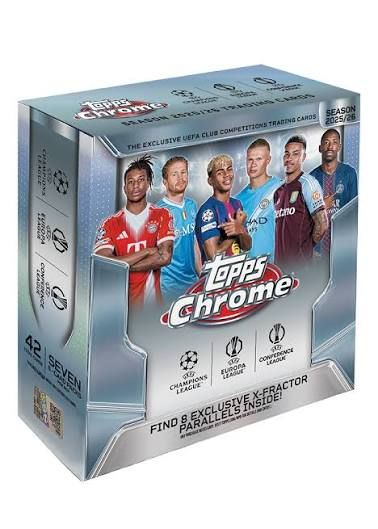 Topps Topps Chrome UEFA Club Competitions 2025-26 Blaster Box imagen del producto