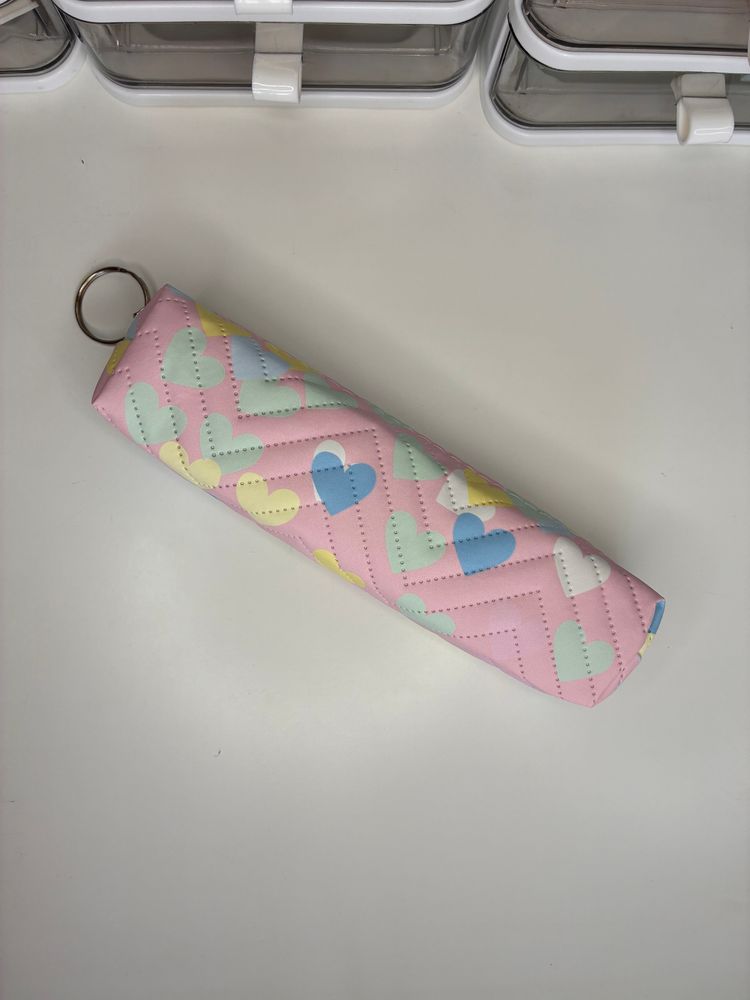 Other Quilted Heart Pattern Pencil Case With Keyring product image