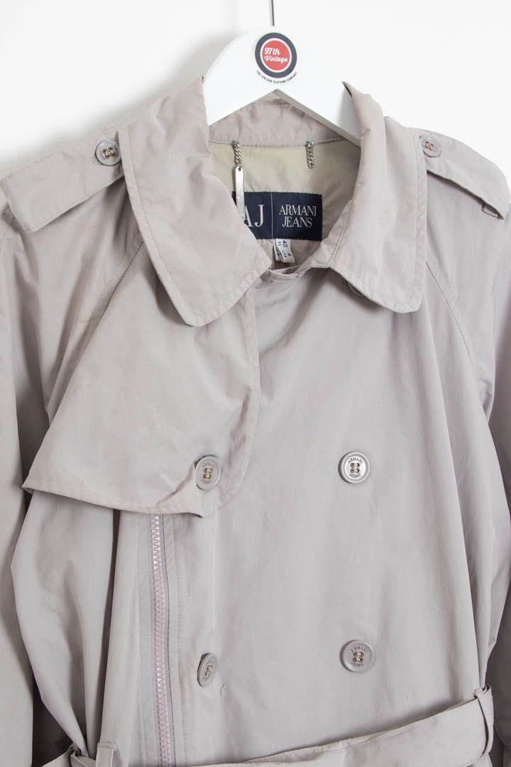 Women's Armani Jeans Waterproof Trench Coat (UK 8) image 4