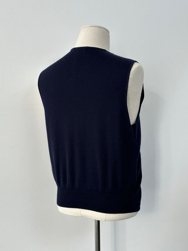 Yves Saint Laurent 1990s Pure Wool Bespoke Button Waistcoat - M image 7
