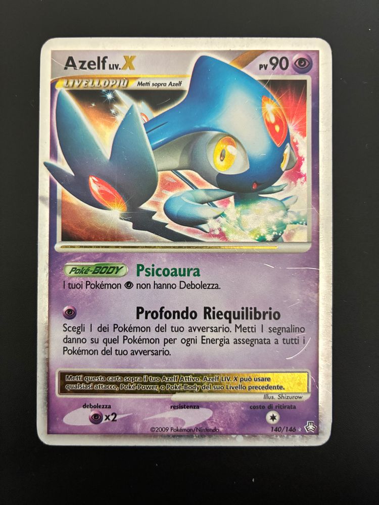 Azelf LV. X ITA PL Pokémon Trading Card