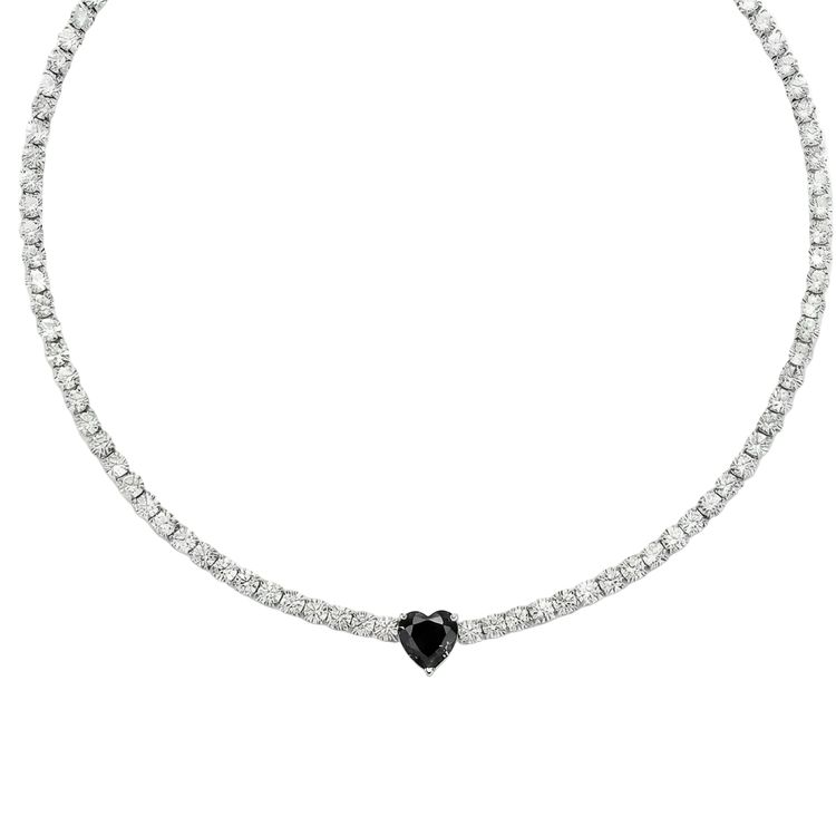 Collana Tennis Heart Gem | chiusura con cursore