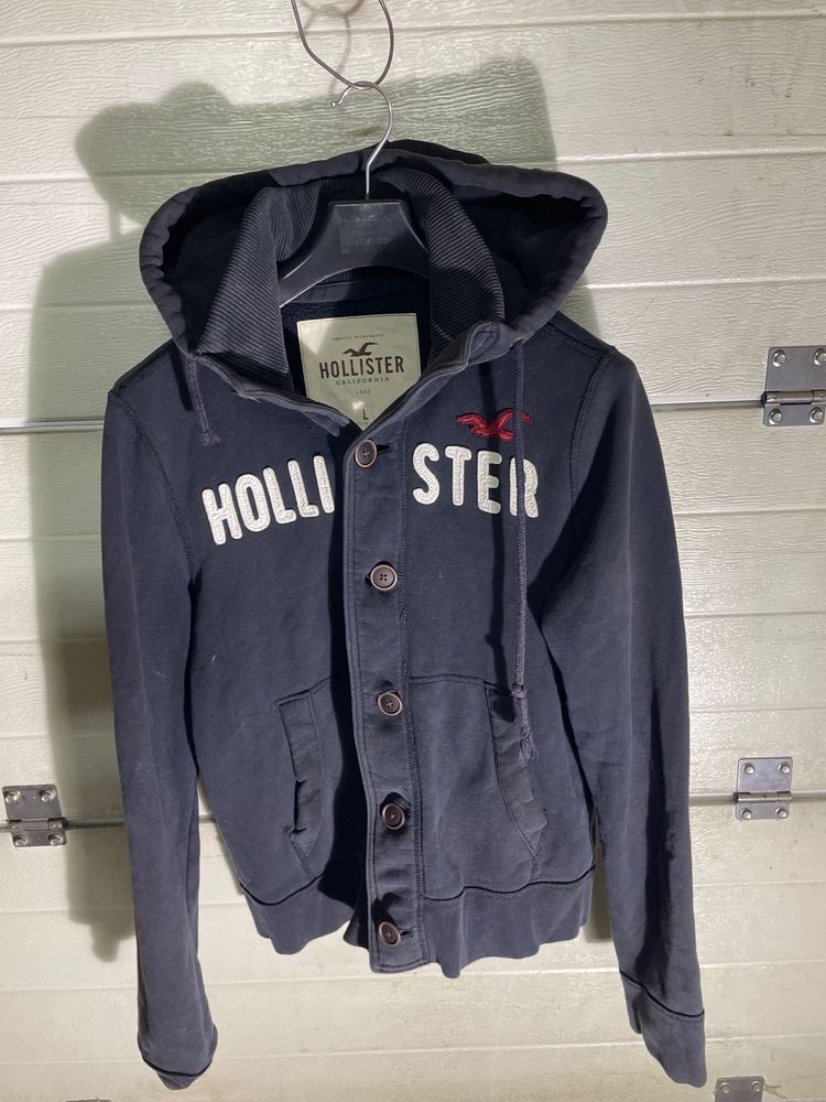 Hollister Navy Blue Hoodie Jacket