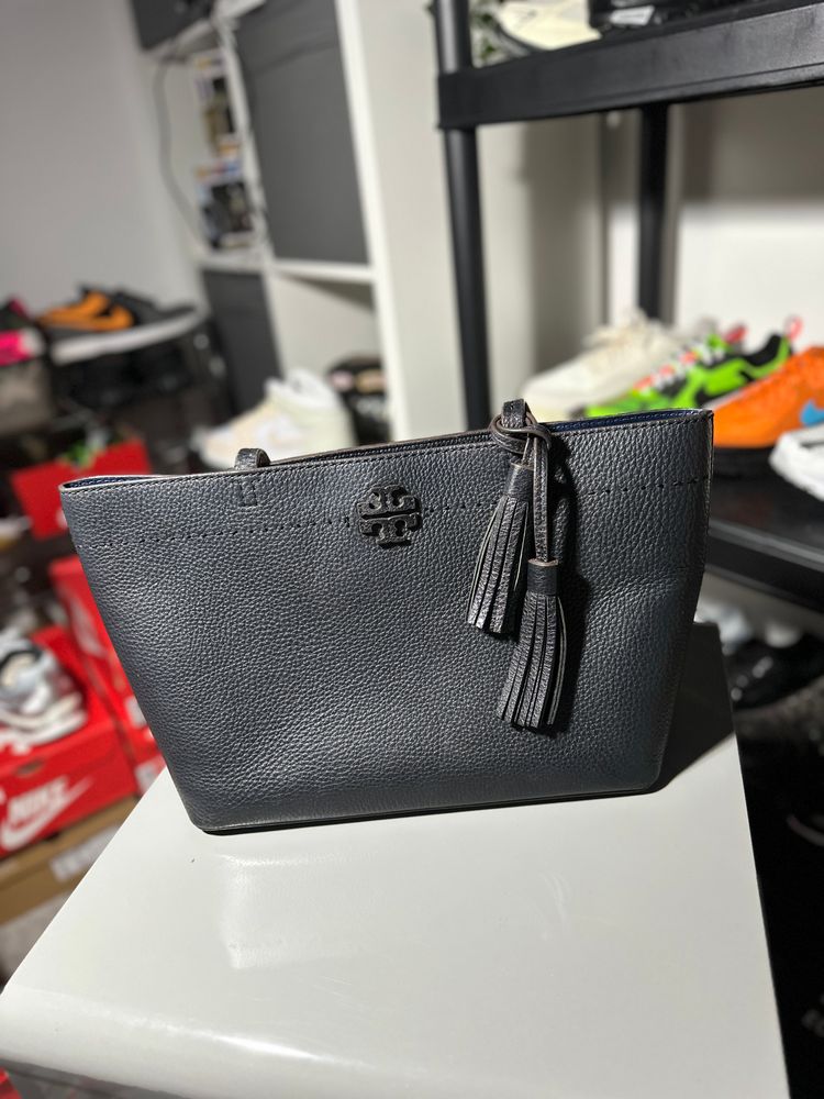 Tory Burch Black McGraw Leather Tote Bag - RRP£330