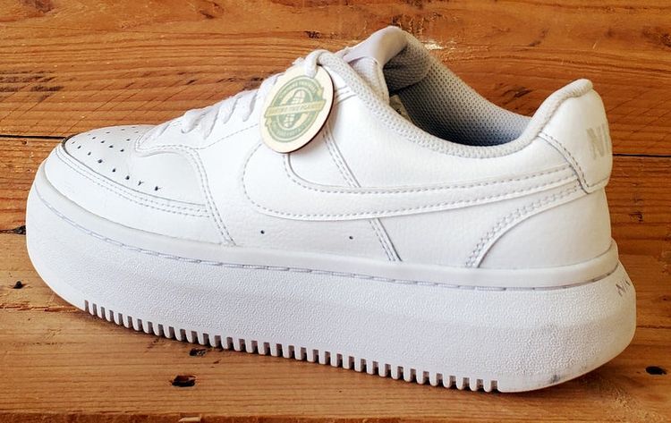 Nike Court Vison Alta Leather Trainers UK7.5/US10/EU42 DM0113-100 Triple White image 3