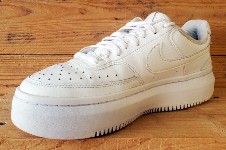 Nike Court Vison Alta Leather Trainers UK7.5/US10/EU42 DM0113-100 Triple White image 5