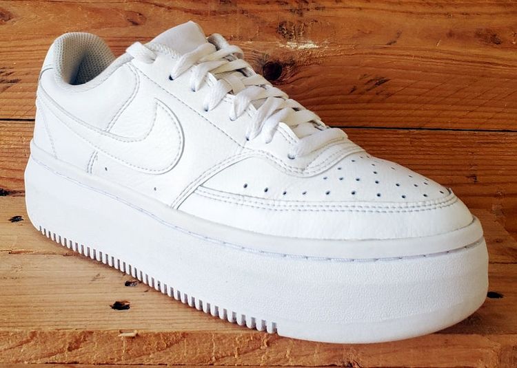 Nike Court Vison Alta Leather Trainers UK7.5/US10/EU42 DM0113-100 Triple White image 4