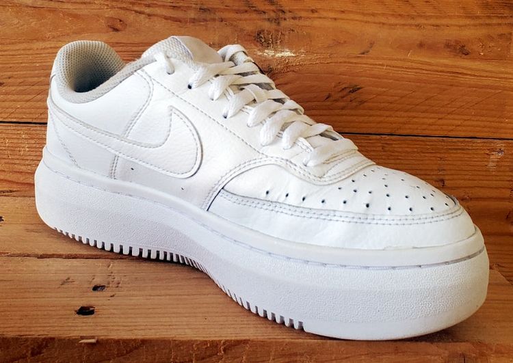 Nike Court Vison Alta Leather Trainers UK7.5/US10/EU42 DM0113-100 Triple White image 10