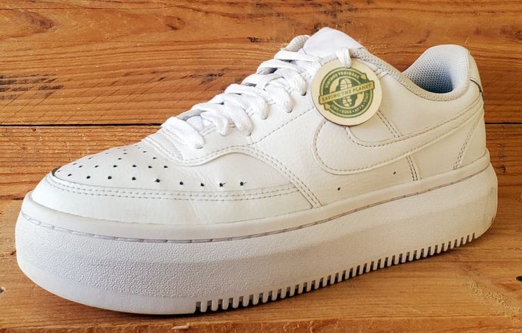 Nike Court Vison Alta Leather Trainers UK7.5/US10/EU42 DM0113-100 Triple White image 2