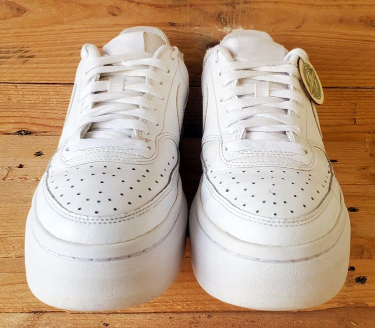 Nike Court Vison Alta Leather Trainers UK7.5/US10/EU42 DM0113-100 Triple White image 9