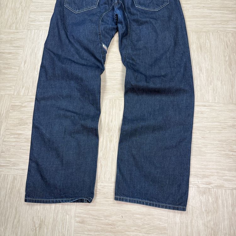 Immagine di Diesel pheyo 2000's relaxed bootcut dark denim contrast stitch jeans (M-L) 9