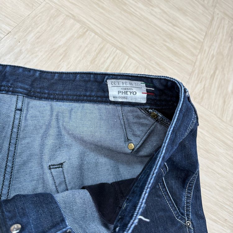 Immagine di Diesel pheyo 2000's relaxed bootcut dark denim contrast stitch jeans (M-L) 5