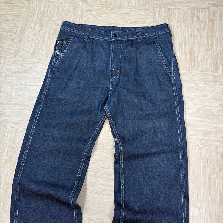 Immagine di Diesel pheyo 2000's relaxed bootcut dark denim contrast stitch jeans (M-L) 2