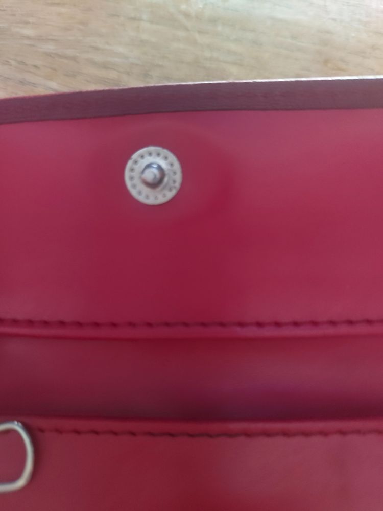 Salvatore Marra Red Leather Key Holder Wallet image 5