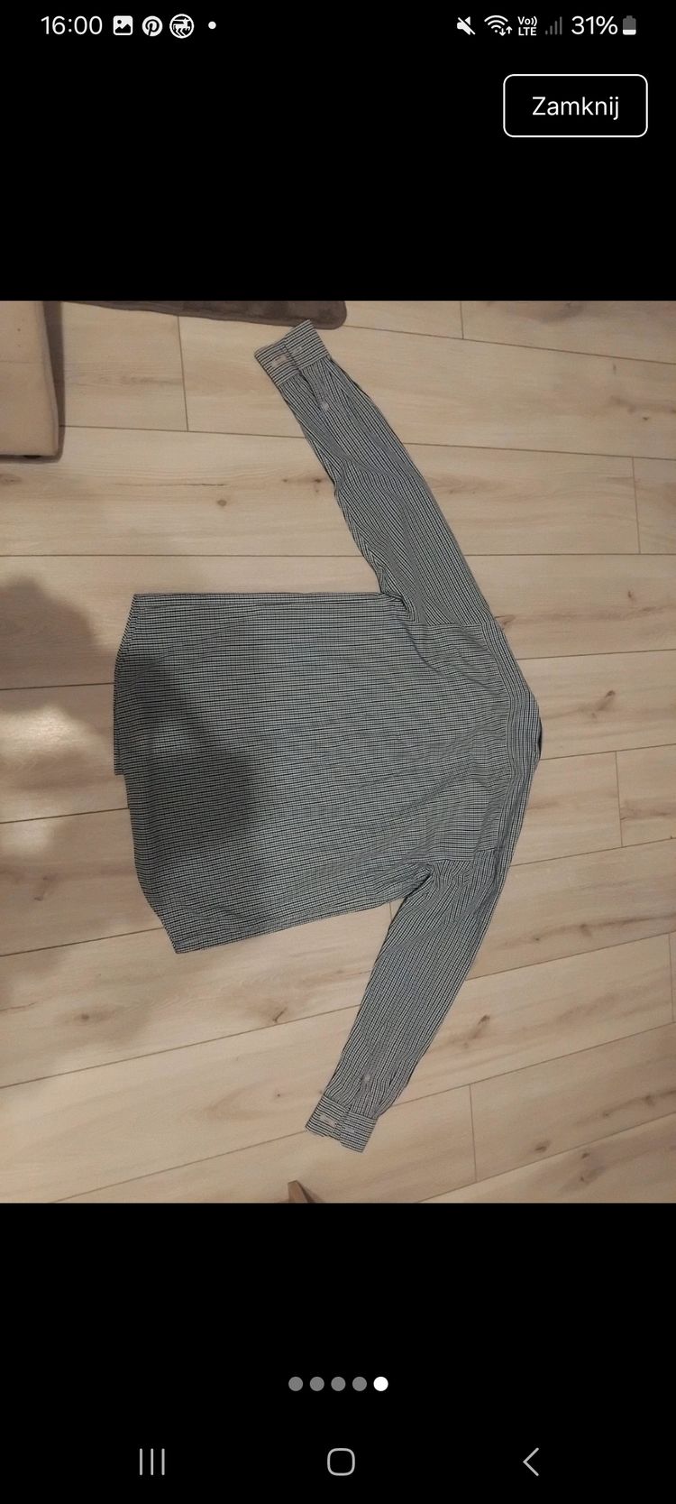 H&M Men'S Checkered Long Sleeve Shirt image 5