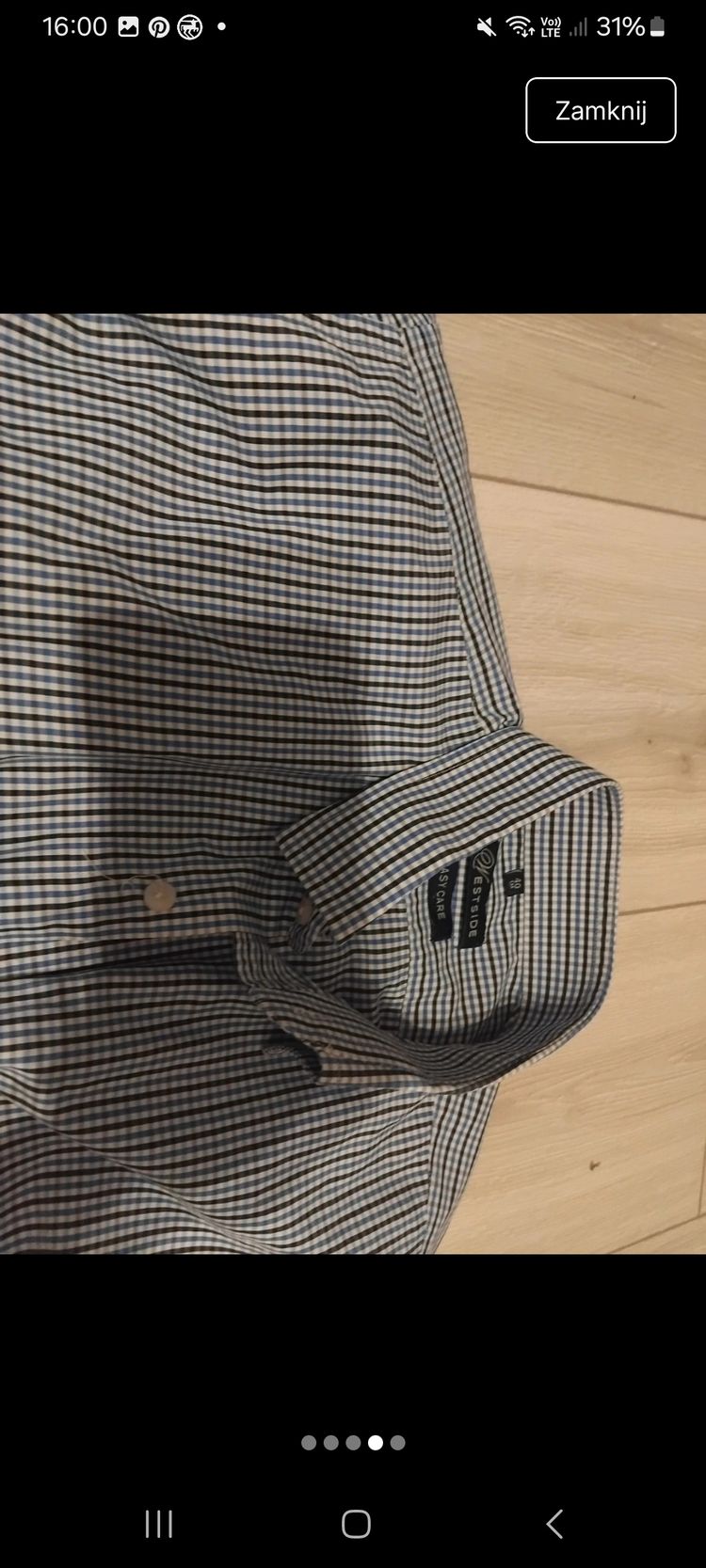 H&M Men'S Checkered Long Sleeve Shirt image 4