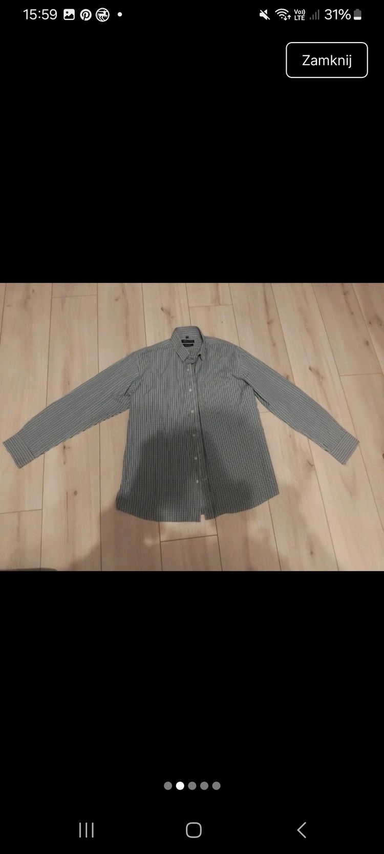 H&M Men'S Checkered Long Sleeve Shirt image 2