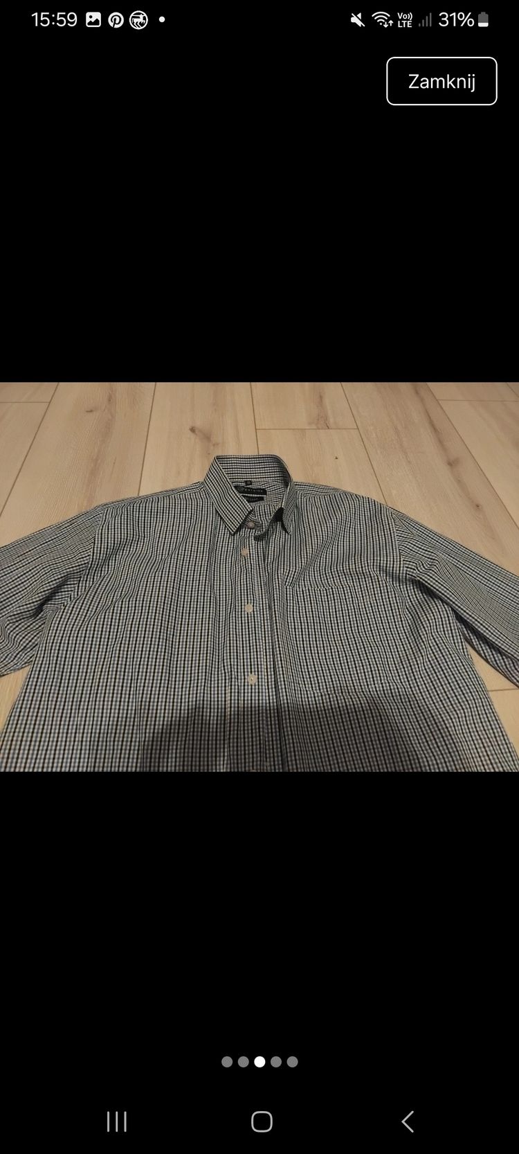 H&M Men'S Checkered Long Sleeve Shirt image 3