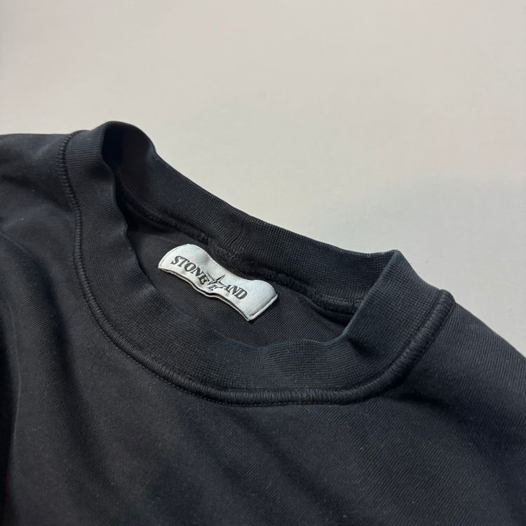 Immagine di Stone Island Black Cotton Sweatshirt - XL 3