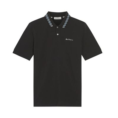 Collar Interest Pique Polo Shirt For Men