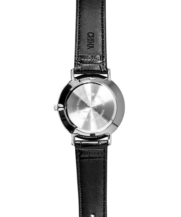 Casio Analog Leather Strap Black Dial Quartz MTP-VT05L-1E Men's Watch obraz 2