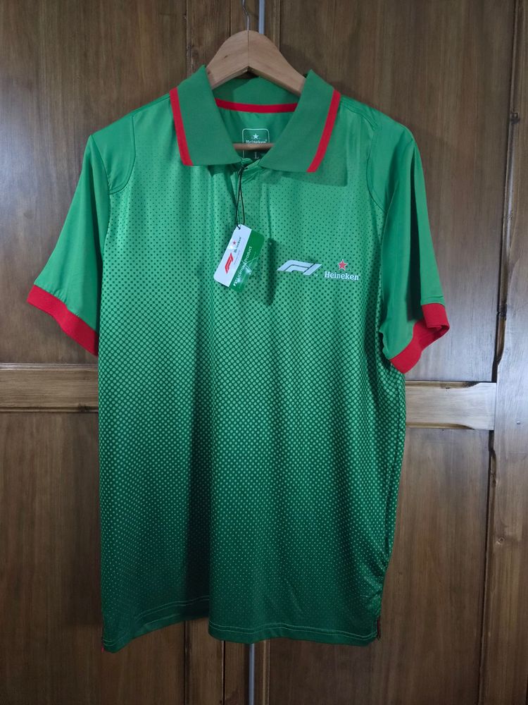  Green Polo Shirt obraz 1