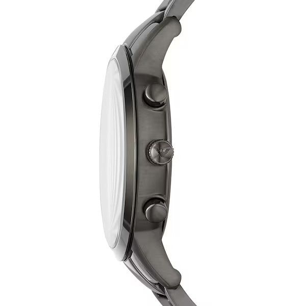 Emporio Armani AR11215 Grey Stainless Steel Strap With Blue Dial Watch For Men image 2