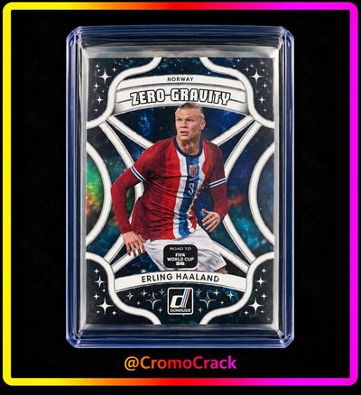 Erling Haaland Zero-Gravity Plata Panini Donruss Road To World Cup 2026