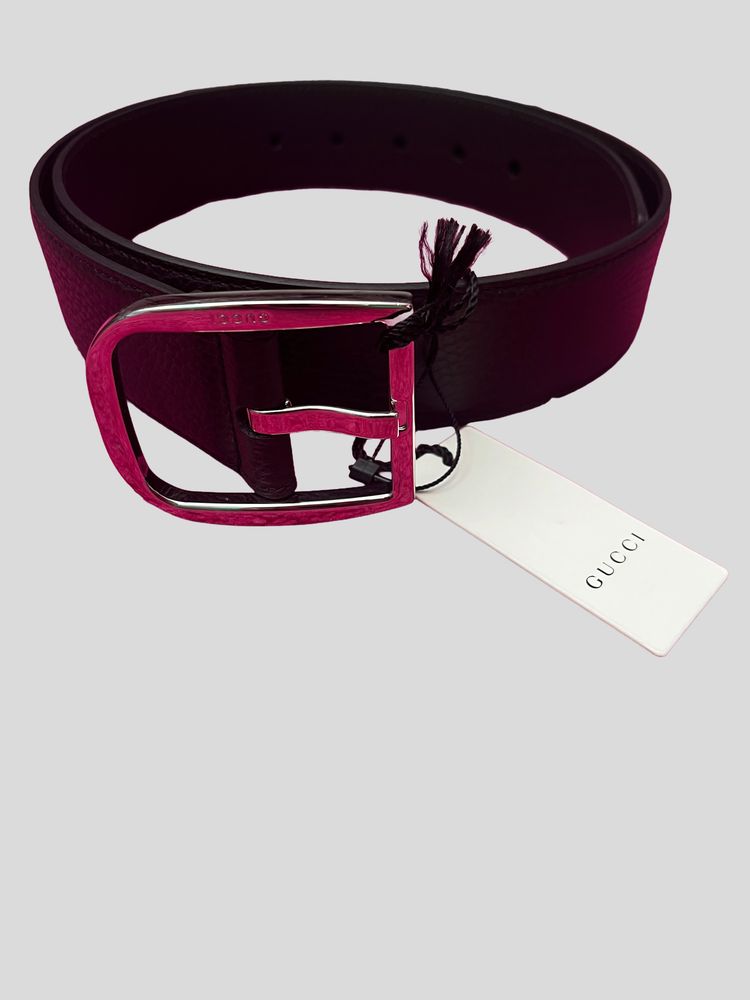 Gucci Gucci Leather Belt rectangle buckle size 85-34 product image