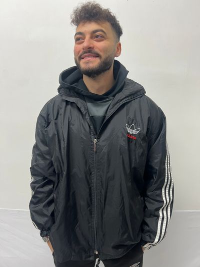 Adidas Black Hooded Jacket