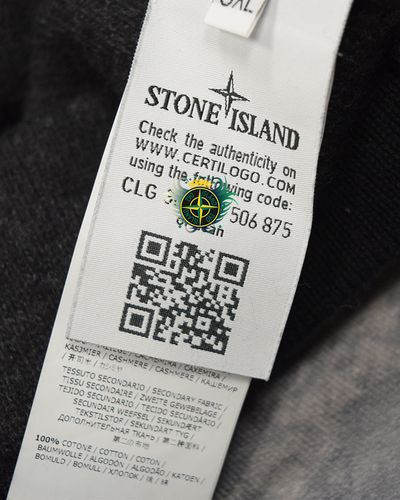 Stone Island Lana Wool Knit Jumper Charcoal 6