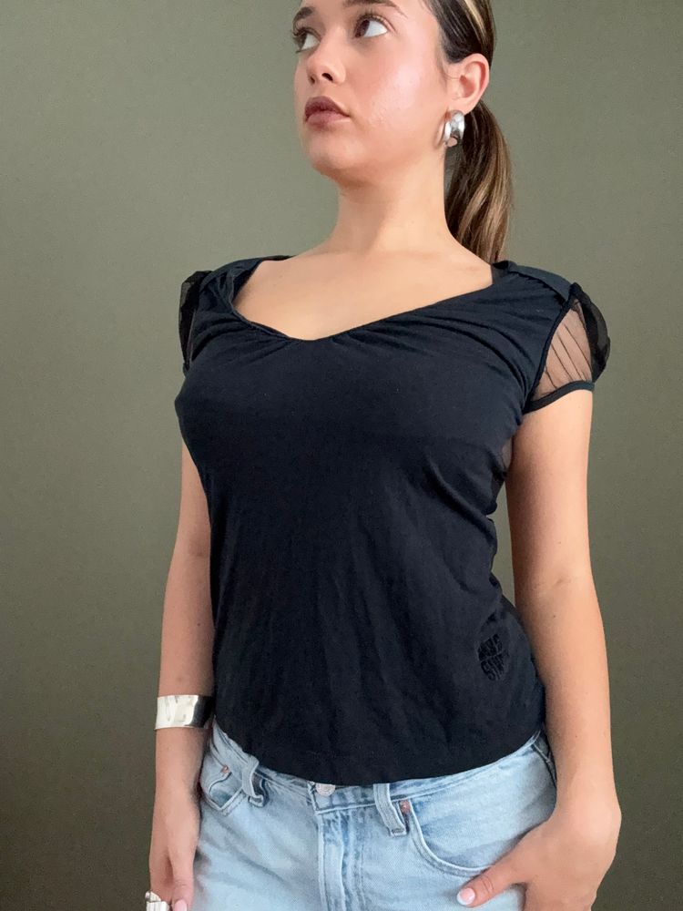 Miss Sixty Mesh Back Top (M) 8