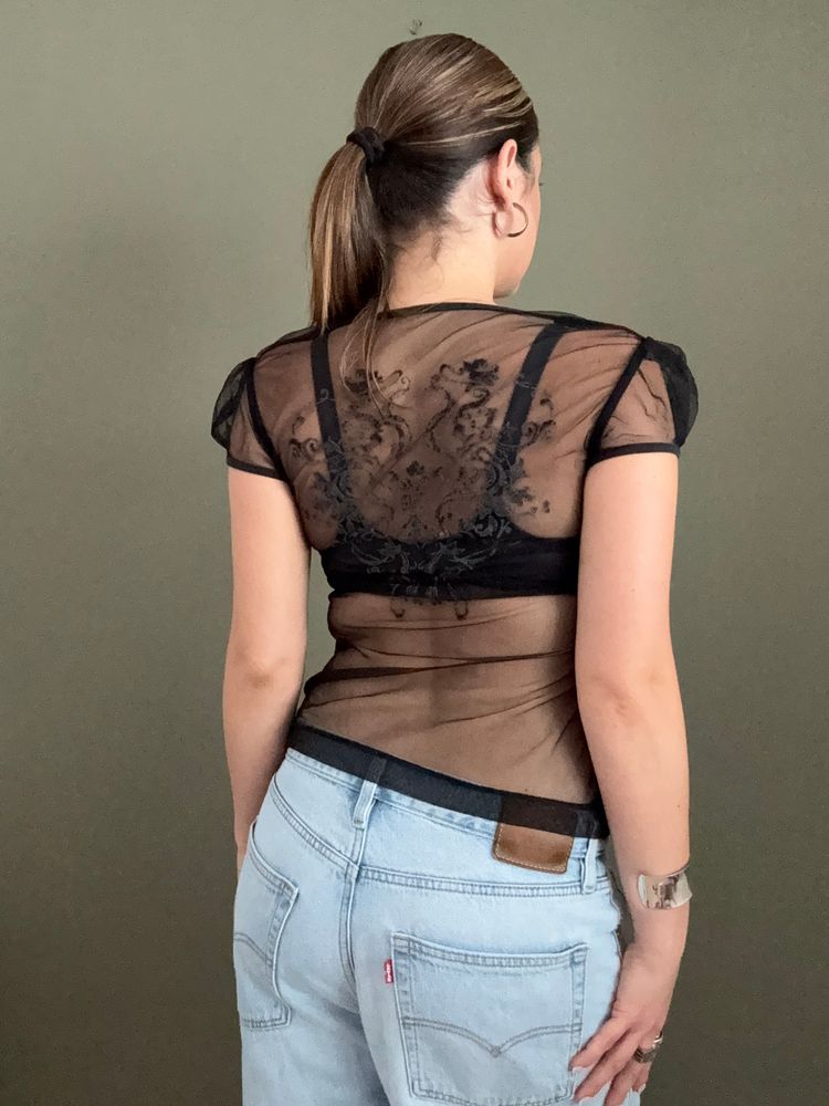 Miss Sixty Mesh Back Top (M) 2
