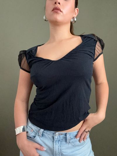 Miss Sixty Mesh Back Top (M) 9
