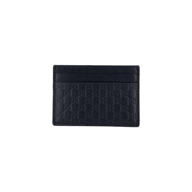 Portacarte Gucci Microguccissima Monogram in pelle nera image 2