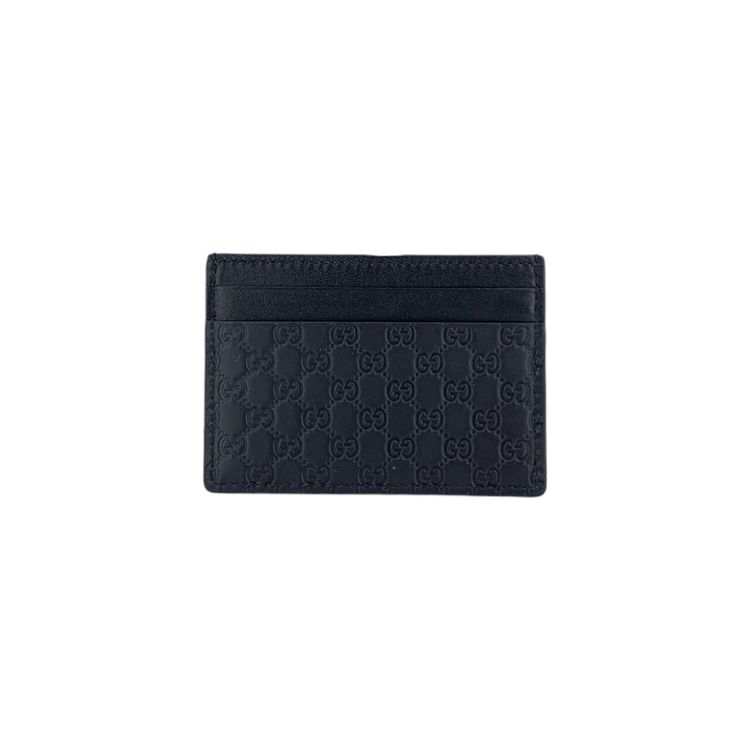 Portacarte Gucci Microguccissima Monogram in pelle nera imagen 1