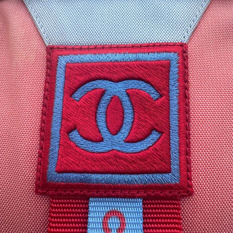 Chanel Sports Line Light blue  Coral 2002 Crossbody Bag image 5